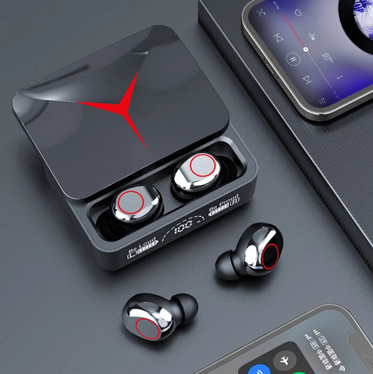 M90 Pro Tws Earphones True Wireless Earbuds Noise Cancelling Led Display Gaming Headset Stereo Earbud